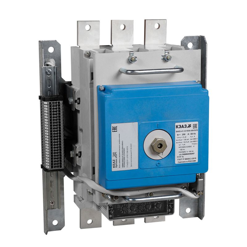 Блок замены автоматического выключателя 250А АВМ4Н-ВА53-41-331830 690AC НР=230В AC/220В DC ПЭ230AC КЭАЗ 290946