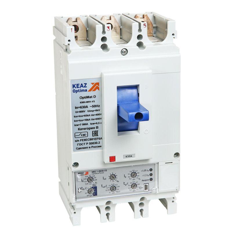 Выключатель автоматический OptiMat D400N-MR1.1-У3 КЭАЗ 321646