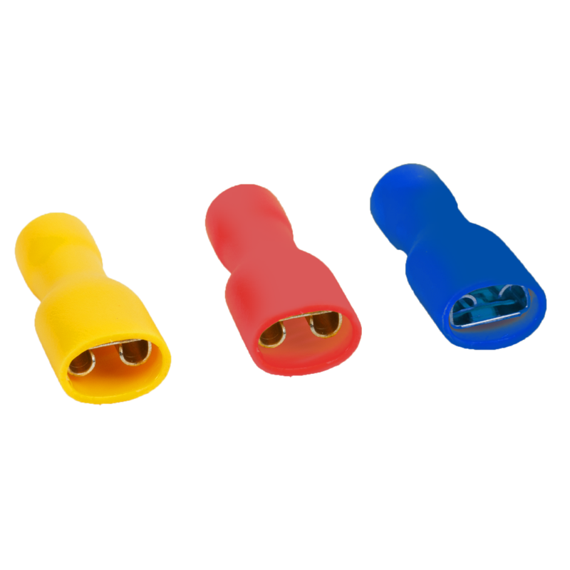 Разъем плоский в изоляции РпвИм OptiKit S-PI-PVC- 1.25-250 цвет красный (уп.100шт)