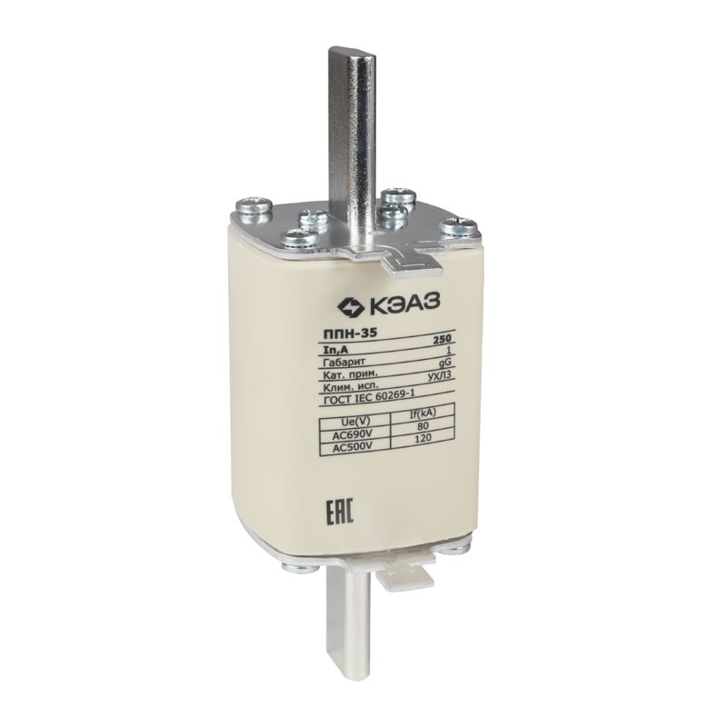Вставка плавкая ППН 35 X3 габарит 1 10А УХЛ3 КЭАЗ 111371