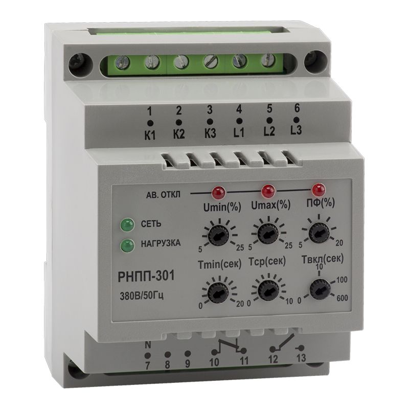 Реле напряжения OptiDin РНПП 301 У3 КЭАЗ 114063