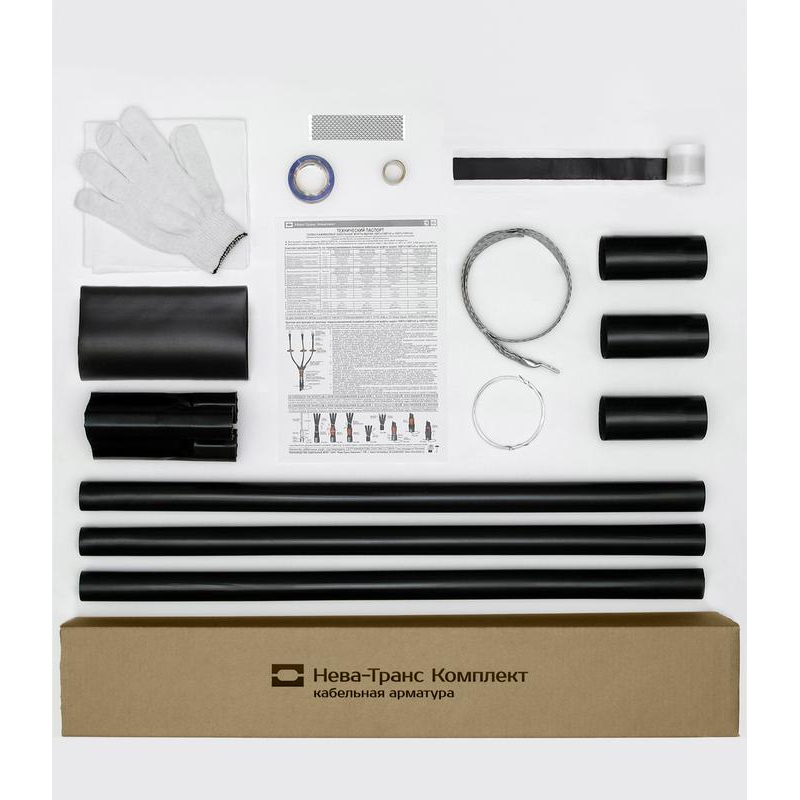 Муфта кабельная концевая внутр. установки 1кВ КВТп 3х(35-50мм) без наконечн. Нева-Транс Комплект 22020002