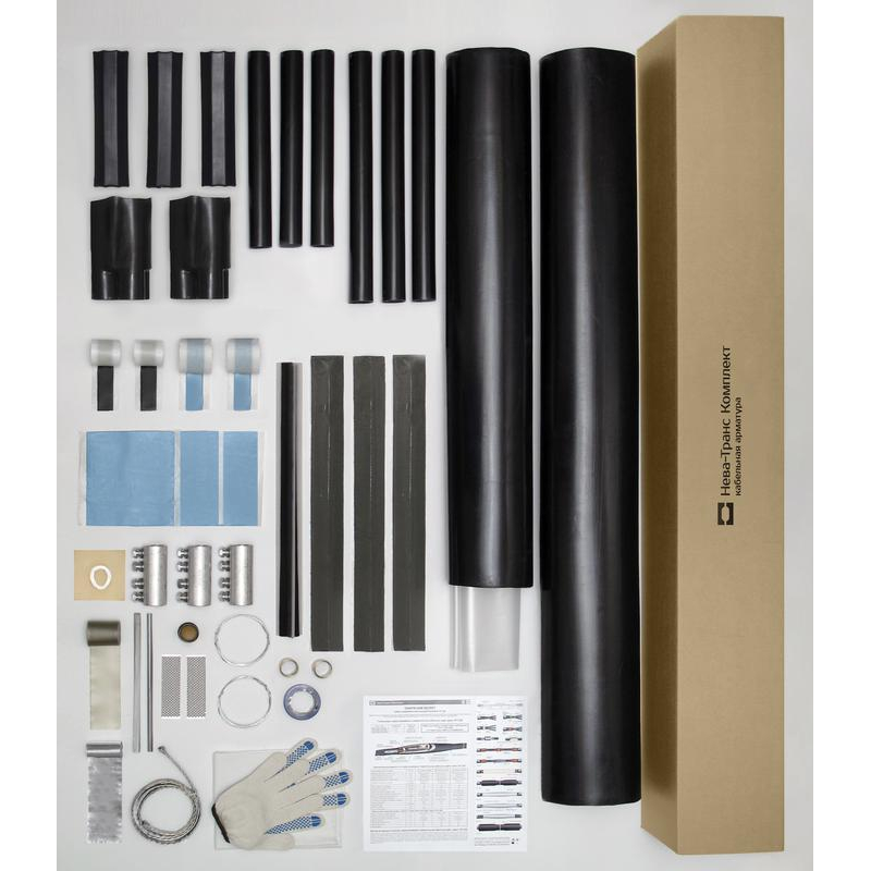 Муфта кабельная соединительная 10кВ СТп(М) 3х(70-120мм) с болтовыми соединителями Нева-Транс Комплект 22010034