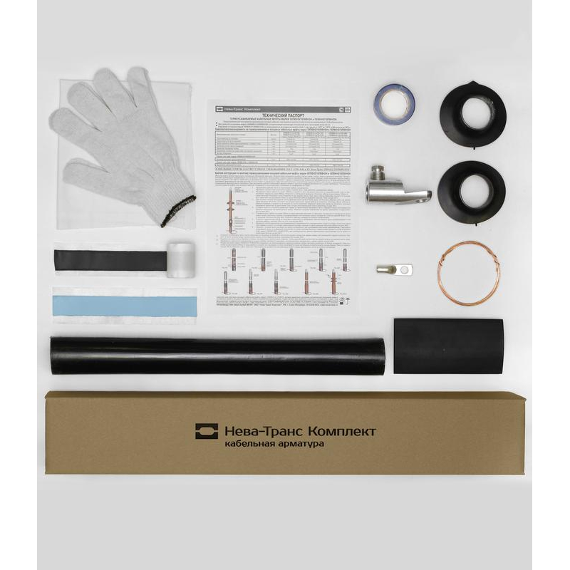 Муфта кабельная концевая наружн. установки 10кВ ПКНТОН 1х(150-240мм) с болт. наконечн. Нева-Транс Комплект 22020128