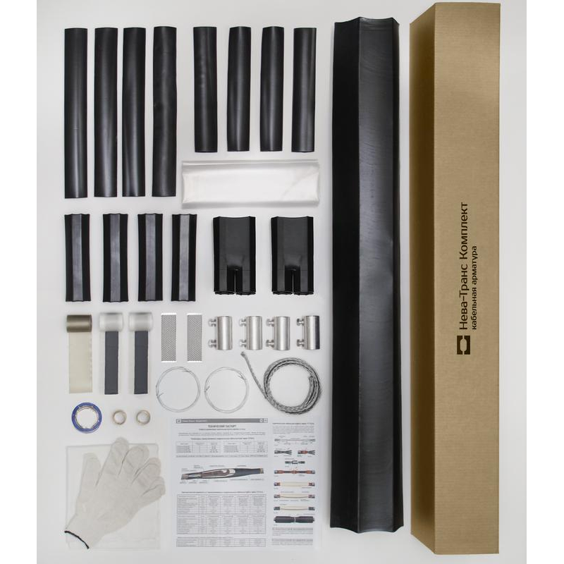 Муфта кабельная соединительная 1кВ СТп(тк) 4х(16-25мм) с болтовыми соединителями Нева-Транс Комплект 22010009