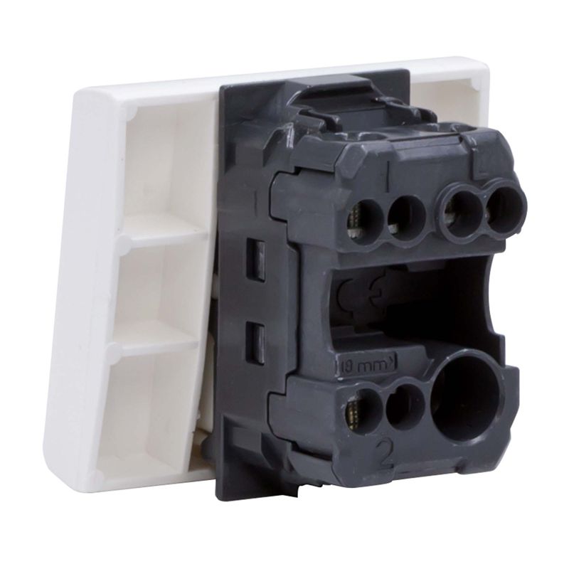 Переключатель на 2 направления 1-кл. 2мод. Viva 16А IP20 бел. DKC 45022