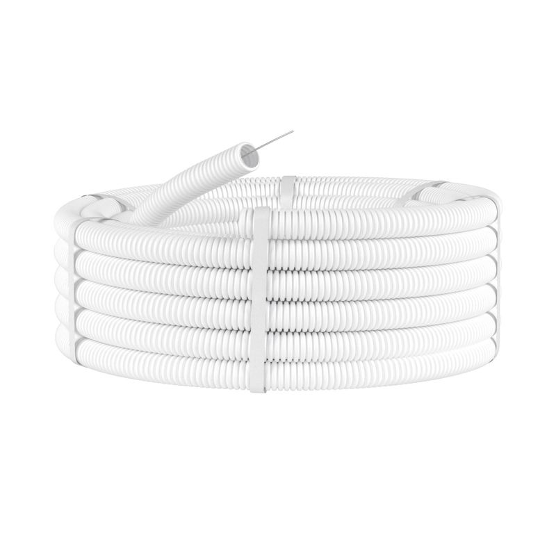 Труба ПЛЛ гибкая гофр. не содержит галогенов c протяж. d25мм ПВ-0 бел. (уп. 50м.) DKC 81825