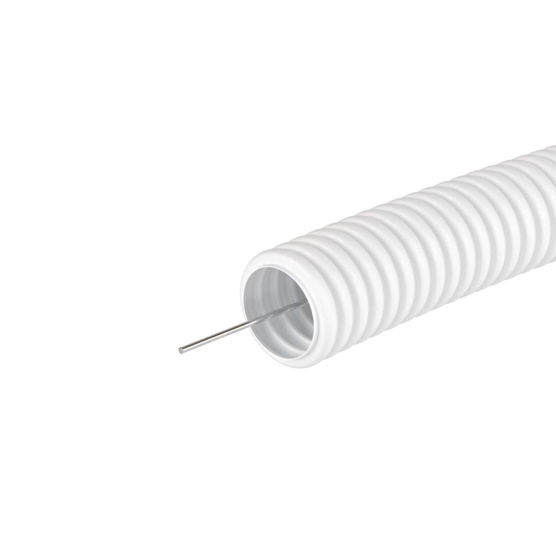 Труба ПЛЛ гибкая гофр. не содержит галогенов c протяж. d25мм ПВ-0 бел. (уп. 50м.) DKC 81825