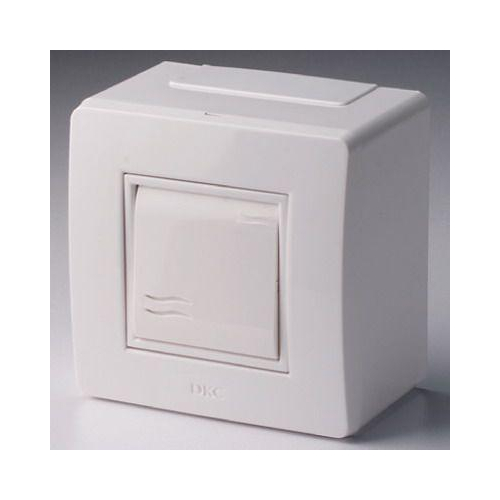 Коробка с выключателем 1-кл. 2мод. ОП Brava 10А IP20 PDD-N60 бел. DKC 10002
