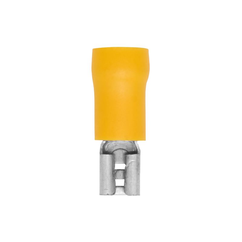 Наконечник изол. "розетка" 2.5-6кв.мм А=4.8х0.8мм желт. (уп.50шт) DKC 2C01P