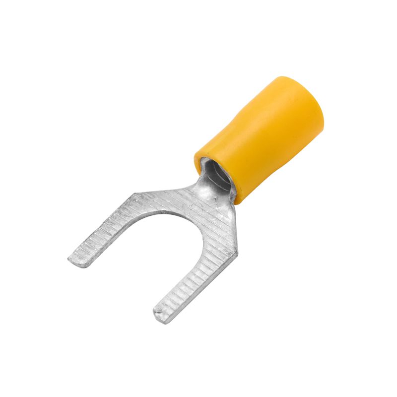 Наконечник вилочный изолированный 2.5-6кв.мм А=1.2мм желт. (уп.50шт) DKC 2C112P