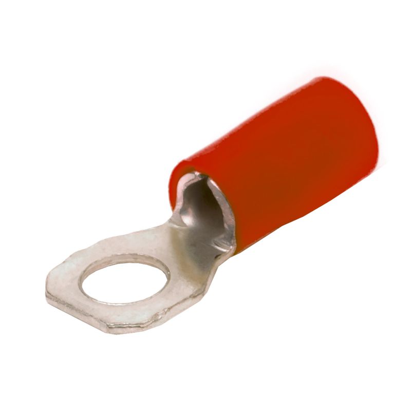 Наконечник кольц. изол. 0.25-1.5кв.мм отв. d2.4мм кр. (уп.100шт) DKC 2A2P