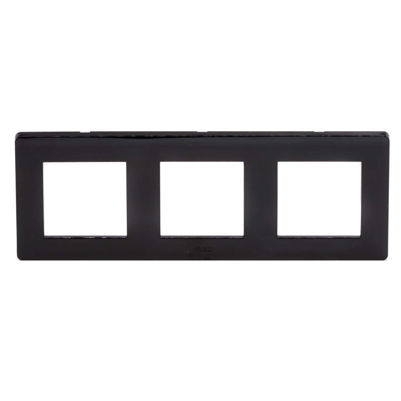 Рамка 3-м 2+2+2мод. Brava черн. DKC 75013B