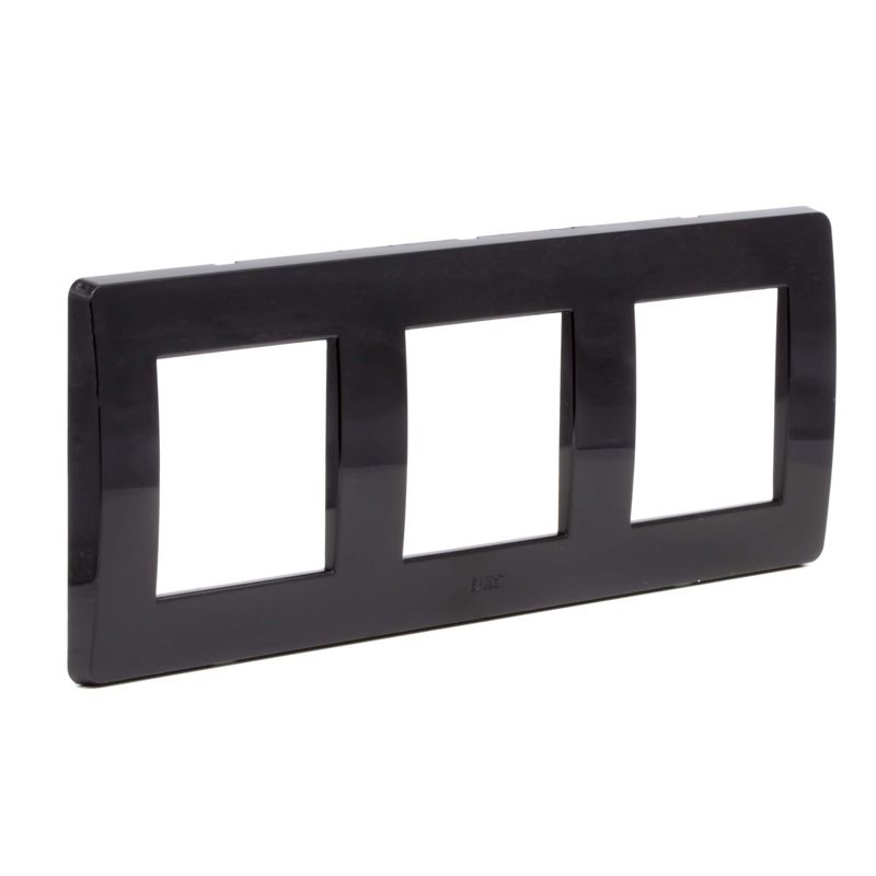 Рамка 3-м 2+2+2мод. Brava черн. DKC 75013B