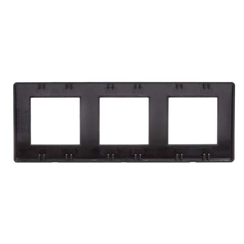 Рамка 3-м 2+2+2мод. Brava черн. DKC 75013B