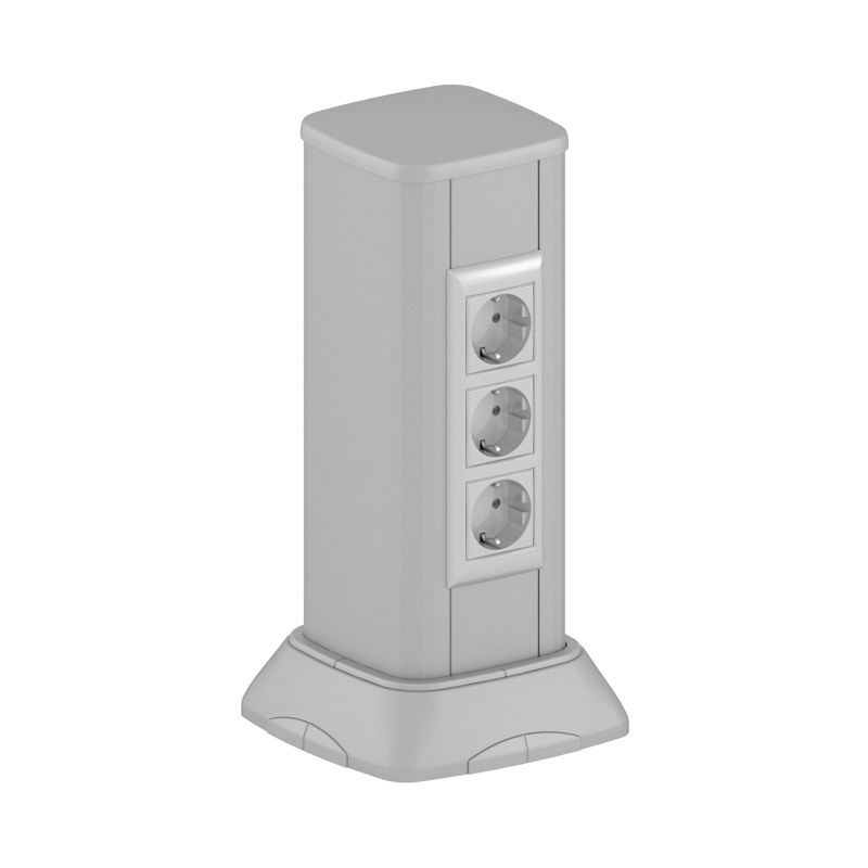 Миниколонна алюминиевая 0.35м серый металлик RAL 9006 (19534)