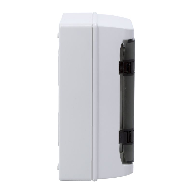 Щиток настенный с дверцей 8 мод.,IP65, серый, с клеммным блоком 63А (RB08W6TGD)