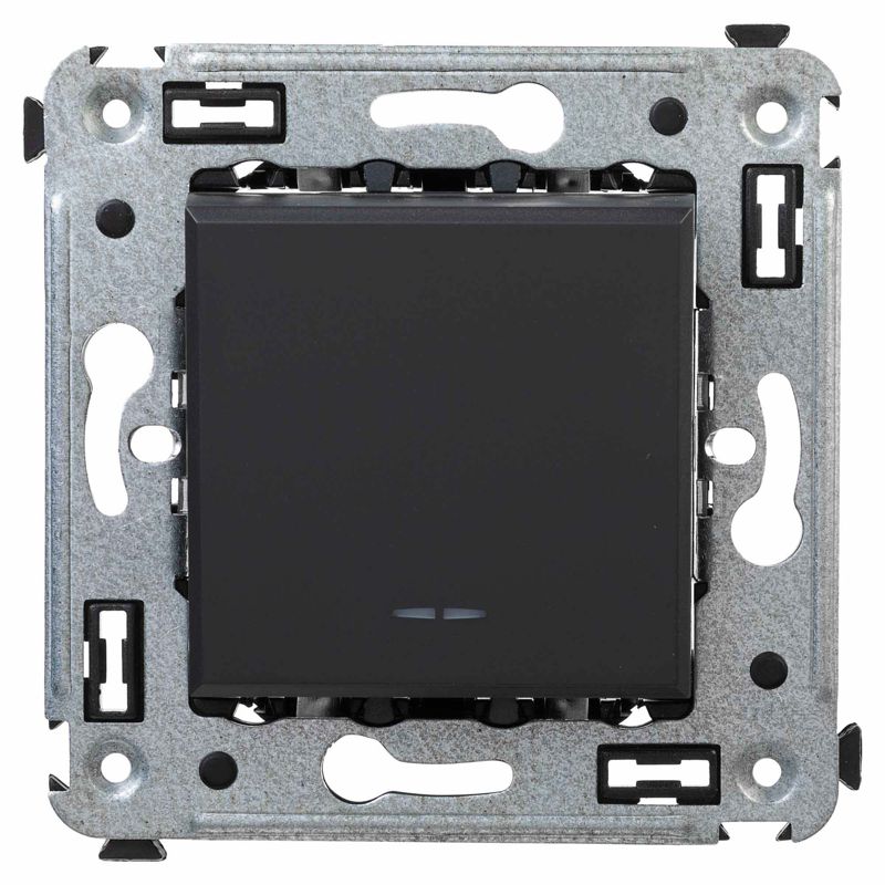 Avanti Инвертор одноклавишный в стену Черный матовый (Переключатель сх.7) (4412123)