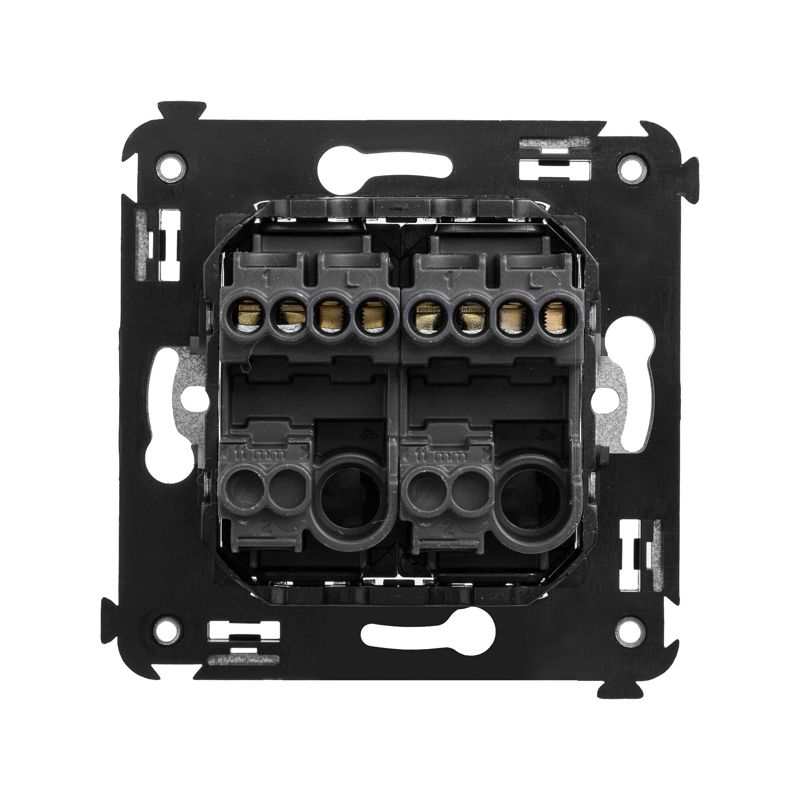 Кнопка двухклавишная в стену, 