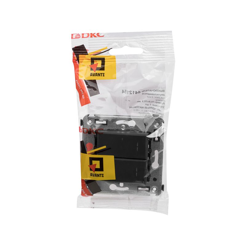 Кнопка двухклавишная в стену, 