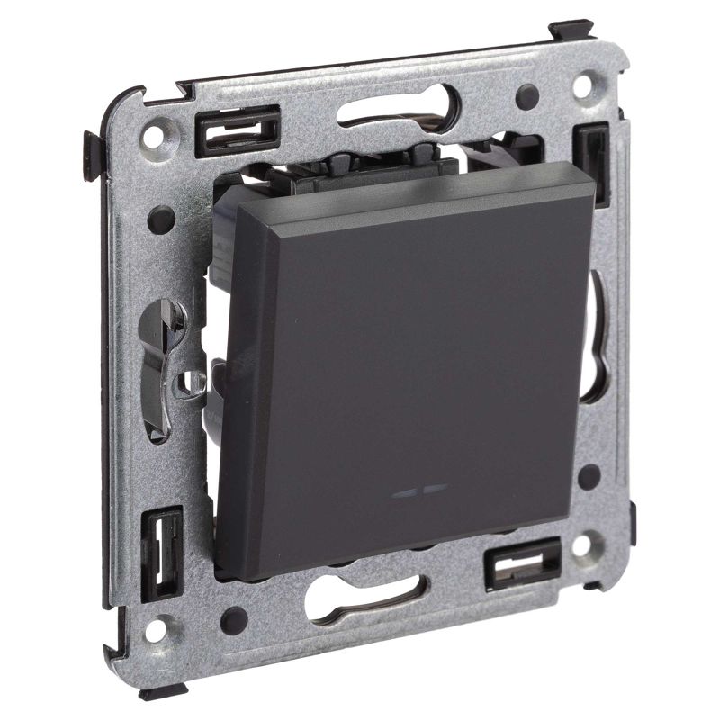 Avanti Выключатель одноклавишный в стену Черный матовый (4412103)