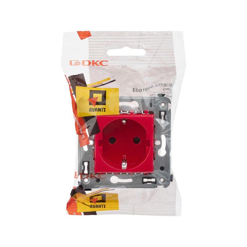 Avanti Розетка в стену, 2P+E, с защитными шторками, 