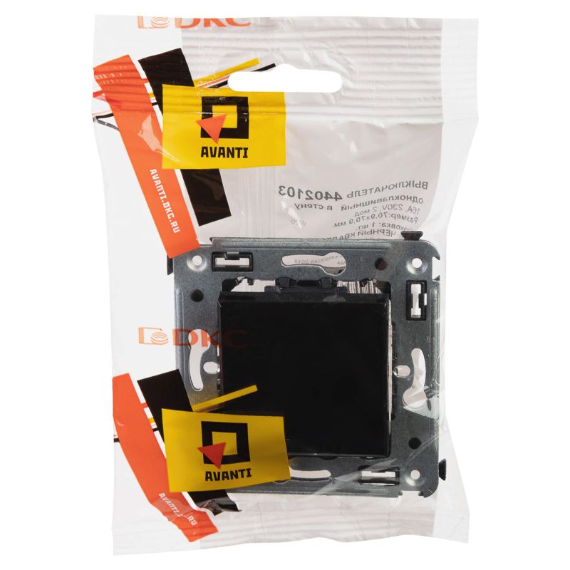 Выключатель одноклавишный, в стену, 