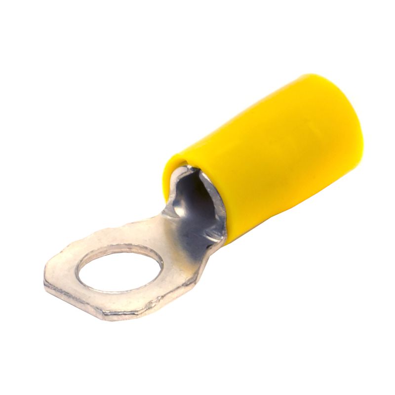 Наконечник кольцевой изолированный 2.5-6кв.мм отв. d4.2мм желт. (уп.50шт) DKC 2C4P