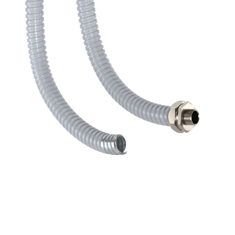 Металлорукав DN 20мм в ПВХ изоляции Dвнутр.20.5мм Dнар.25.5мм (50м) серый (6071R-020)