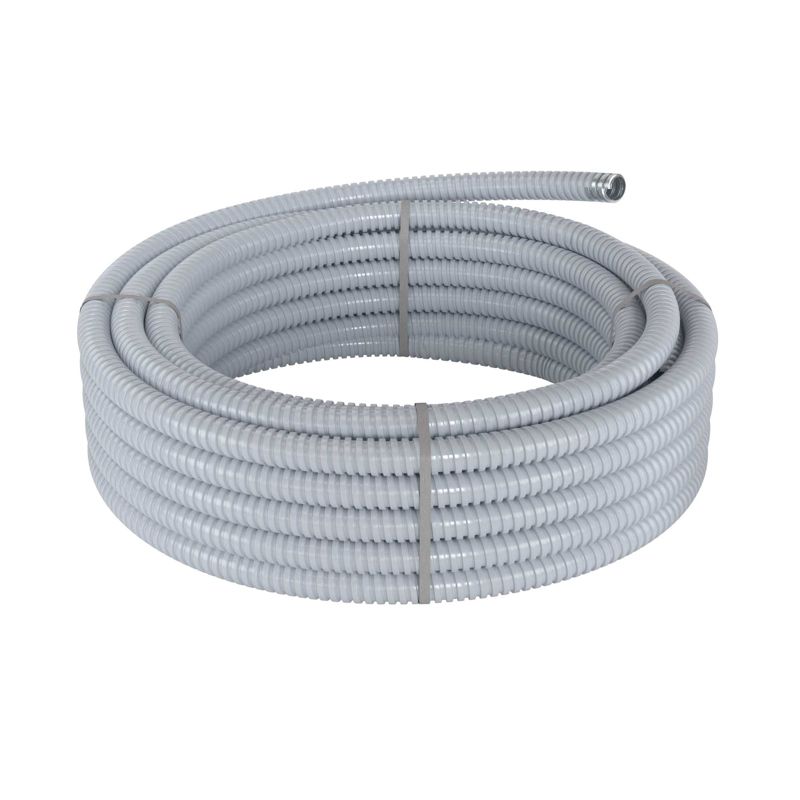 Металлорукав DN 20мм в ПВХ изоляции Dвнутр.20.5мм Dнар.25.5мм (50м) серый (6071R-020)