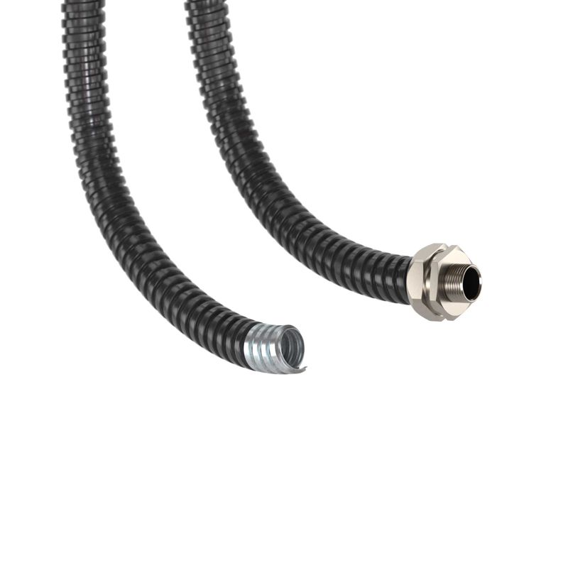 Металлорукав DN 20мм в ПВХ изоляции D внутренний 20.5 мм D наружный 25.5 50 м цветчерный (6071R-020N)