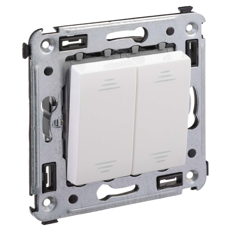 Avanti Переключатель двухклавишный в стену, 