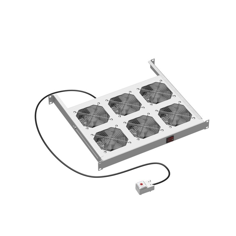19дюйм Вентиляторный модуль, 6 вент. с термостатом (R519VSIT6FT)