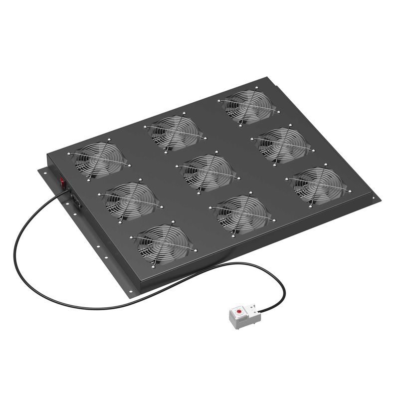 Модуль потолочный 9 вентиляторов с термостатом для крыши 800 RAL9005 (R5VSIT8009FTB)