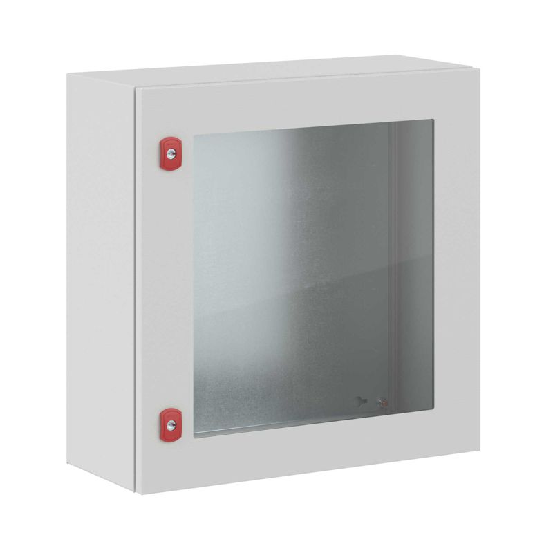 Щит с монтажной панелью ЩМП 600x600x250мм серия ST c прозрачной дверью (R5STX0669)