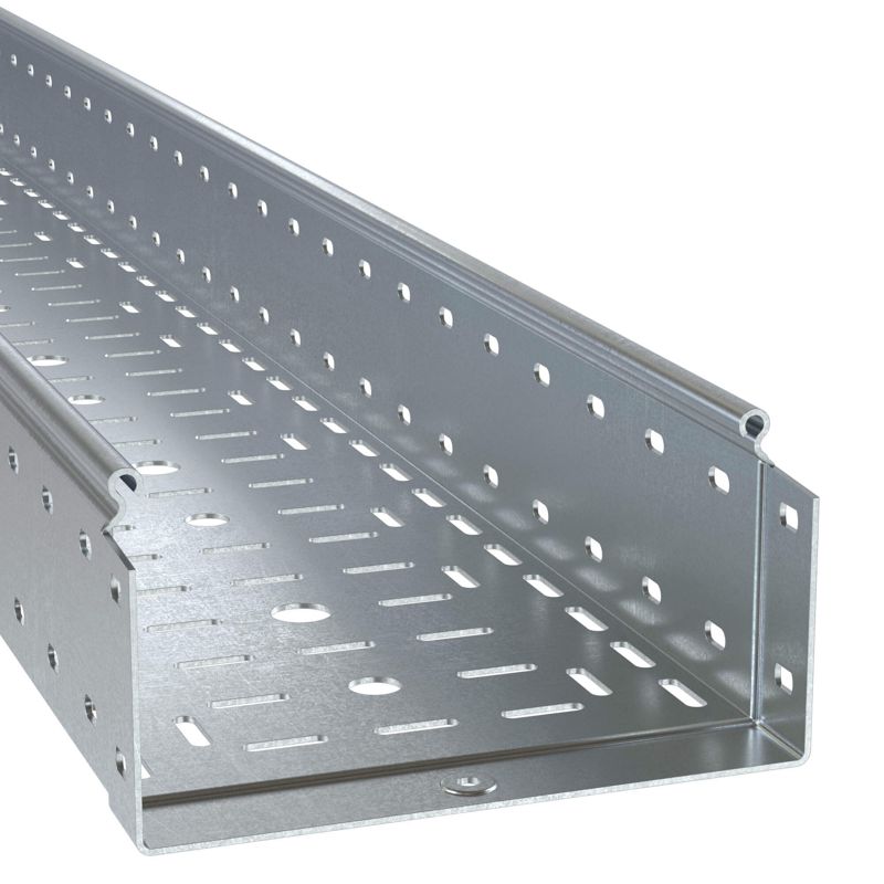 Лоток перфорированный 100х600х3000, 2,0 мм, горячеоцинкованный (SPH30160HDZ)