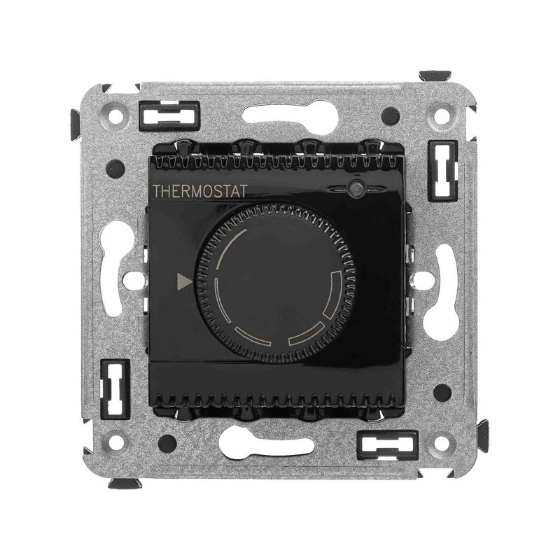 Avanti Термостат для теплых полов в стену Черный квадрат (4402163)