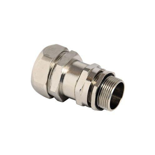 Муфта металлорукав-коробка DN 35 с уплотнением кабеля IP68 М40х15 D=20 - 27мм (6014P38M402027)