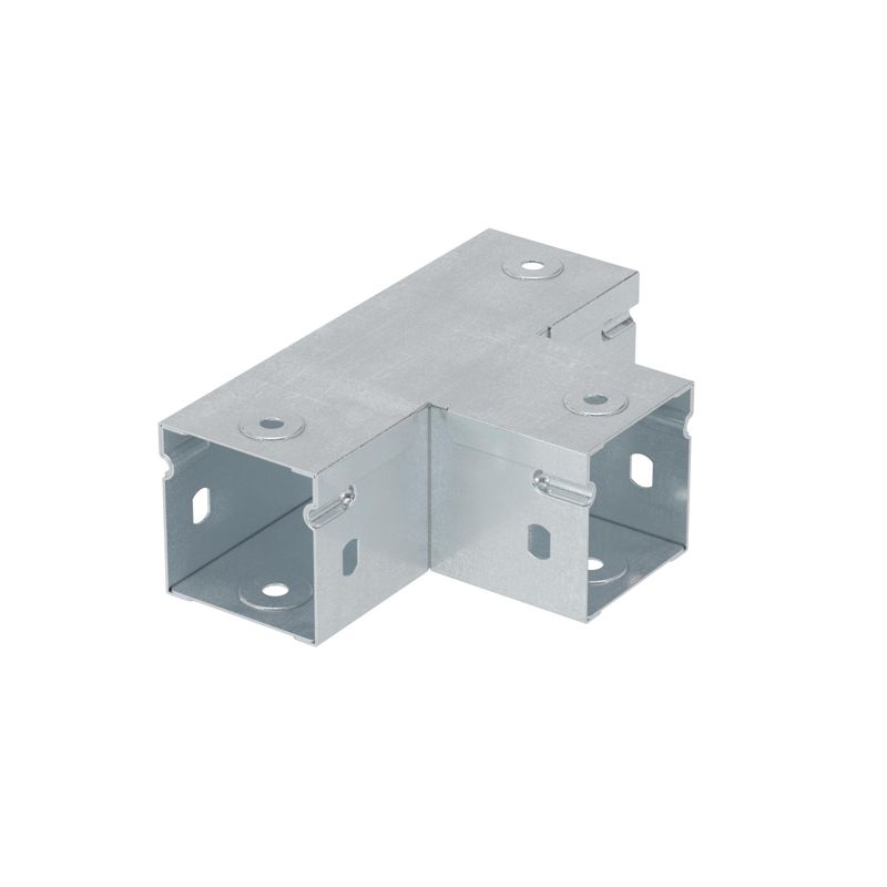 Ответвитель Т-образный горизонтальный 50х50 глухой цинк-ламельный (39003ZL)