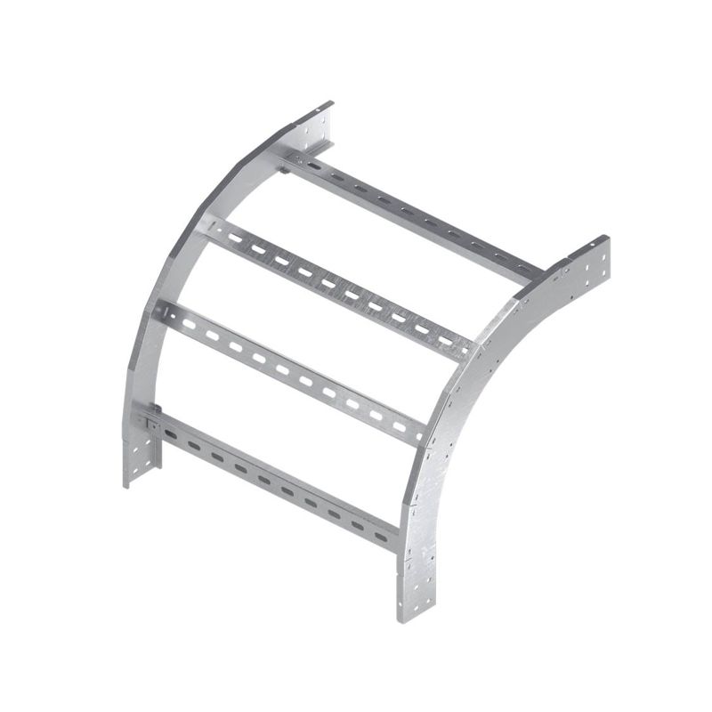 Угол вертикальный внешний 90 градусов, 80х400 R600, горячеоцинкованный в комплекте с крепежными элементами и соединительнымипластинами, необходимыми для монтажа (LO8640KHDZ)