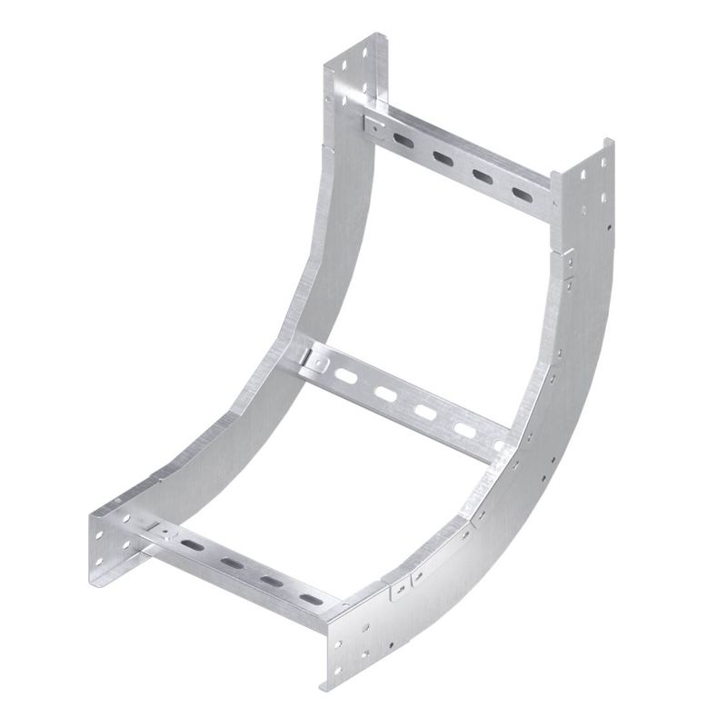 Угол вертикальный внутренний 90 градусов, 80х400 R600, горячеоцинкованный в комплекте с крепежными элементами и соединительнымипластинами, необходимыми для монтажа (LH8640KHDZ)