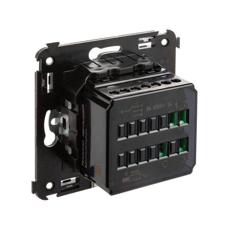 Механизм управления вентиляторами в стену, 