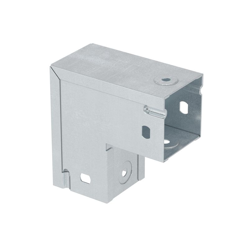 Угол вертикальный вниз 90 градусов 50х50 глухой цинк-ламельный (39002ZL)