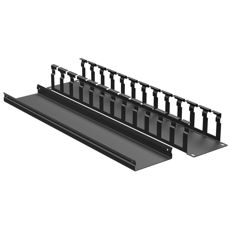 Органайзер кабельный с крышкой 2U, глубина 60 мм, для 19