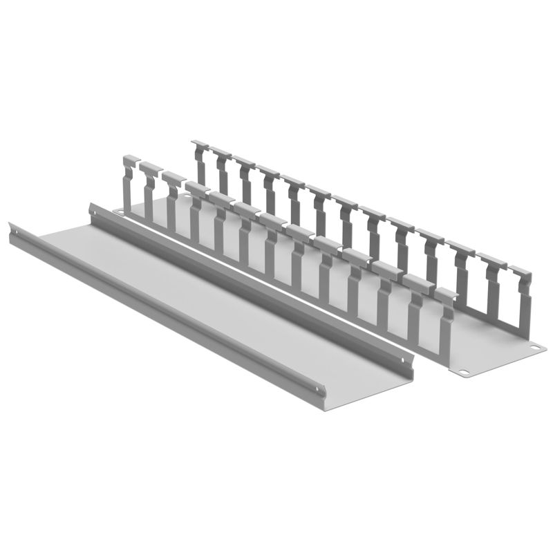 Органайзер кабельный с крышкой 2U, глубина 60 мм, для 19