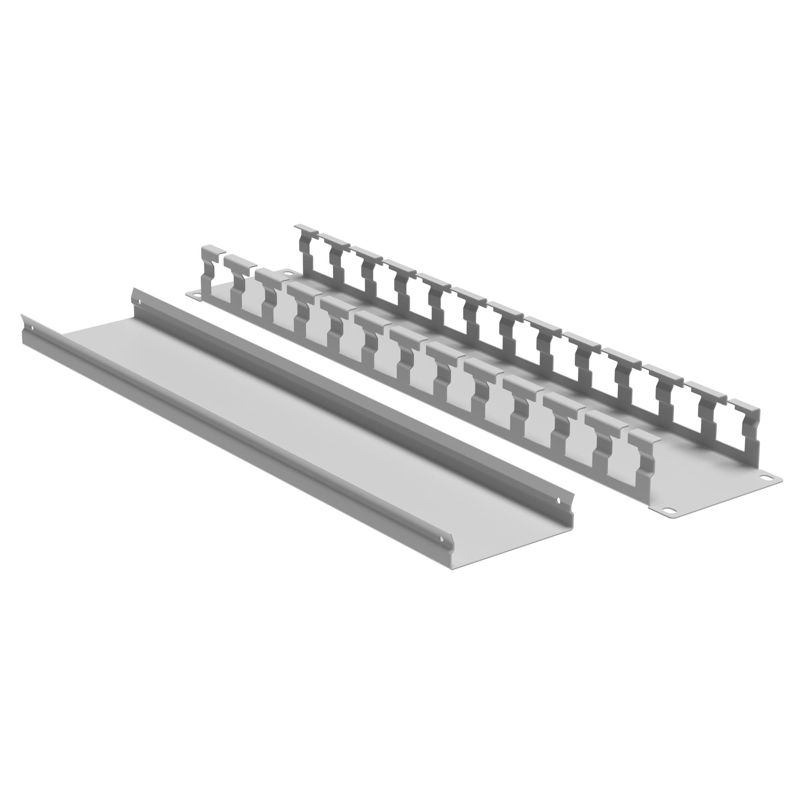 Органайзер кабельный с крышкой 2U, глубина 40 мм, для 19