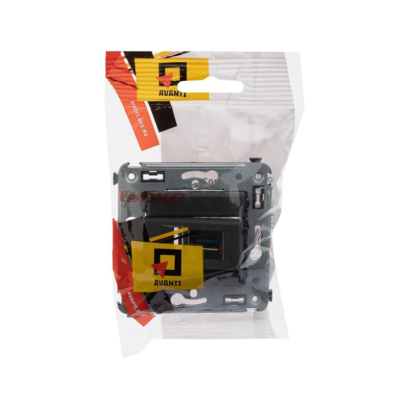 USB 3.0 розетка одинарная в стену, тип А-А, 