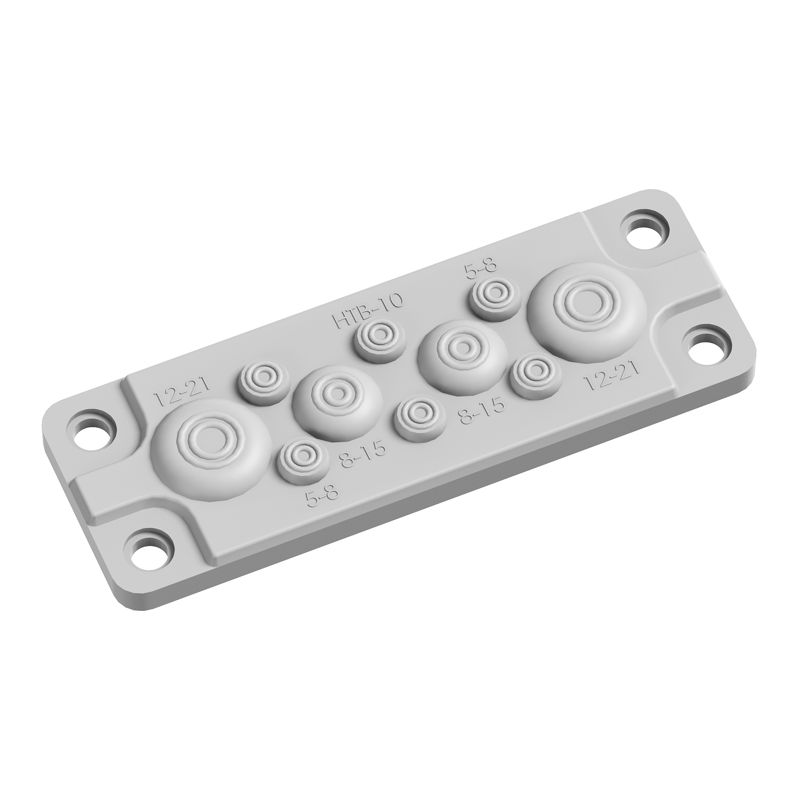 Ввод кабельный FL13 пластик V0 UL94 IP55 от +130 до -40 10 отверстий (R5HTB10)