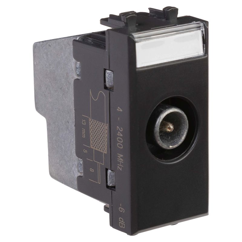 Розетка TV проходная модульная, 