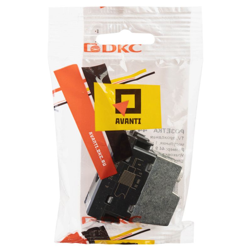 Розетка TV проходная модульная, 